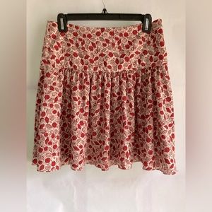 BANANA REPUBLIC Seashells Mini w/ Dropped Waist - Red - Women’s Size 2